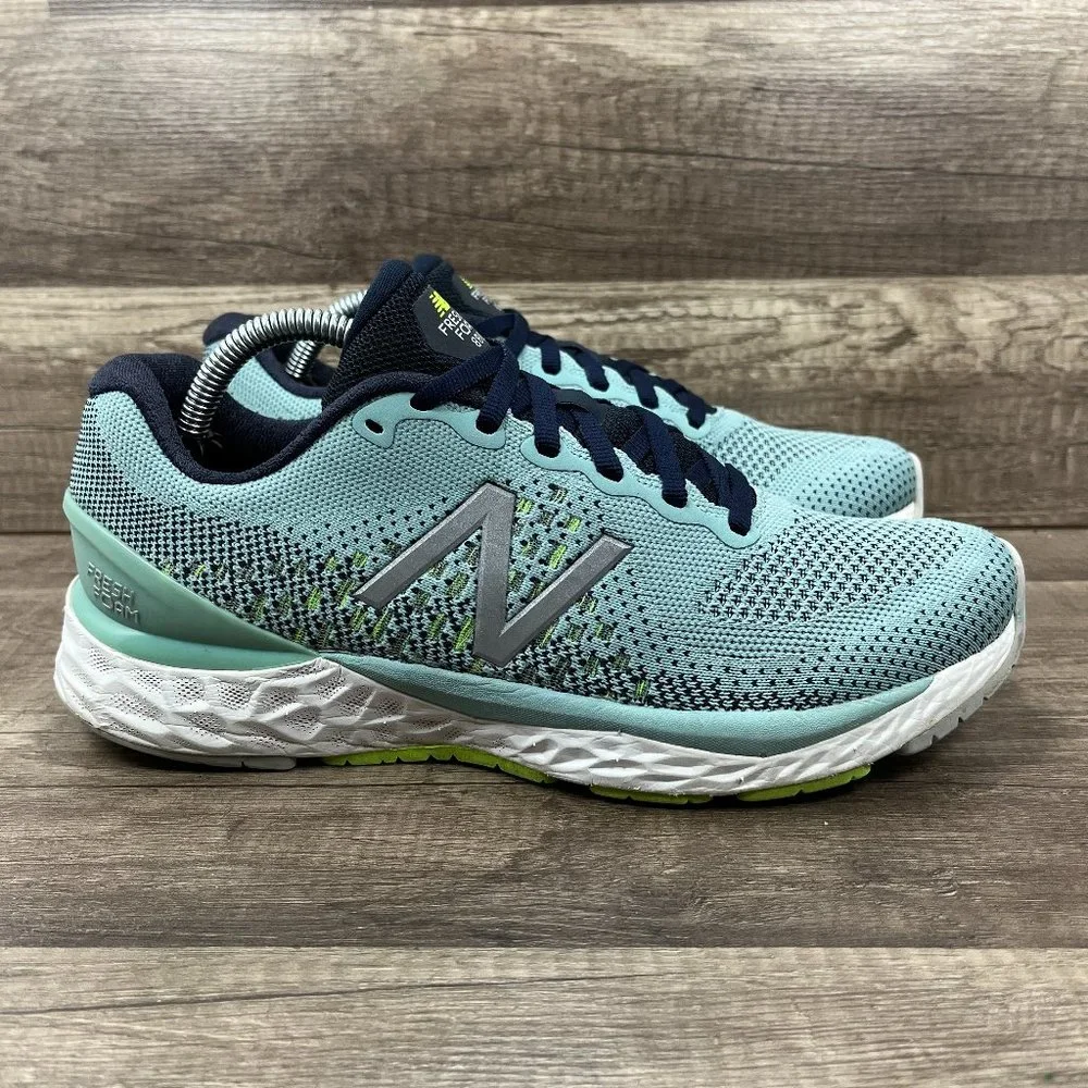 New Balance 880 v10 Fresh Foam Green Blue Womens US Size 8 W880H10 Running Shoes